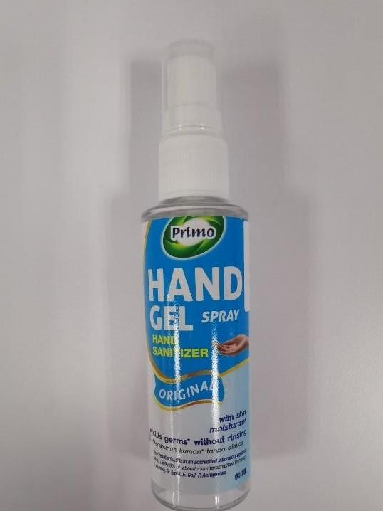 Primo hand gel spray Primo hand gel spray